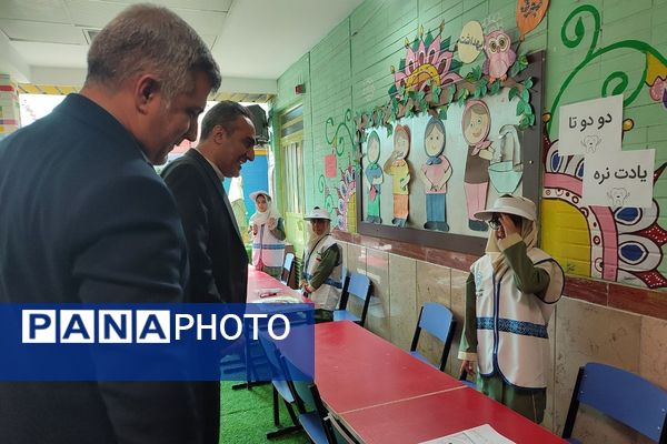 افتتاحیه پویش دهان و دندان و وارنیش فلوراید در دبستان نیلوفر رفیعی ناحیه دو شهرری 