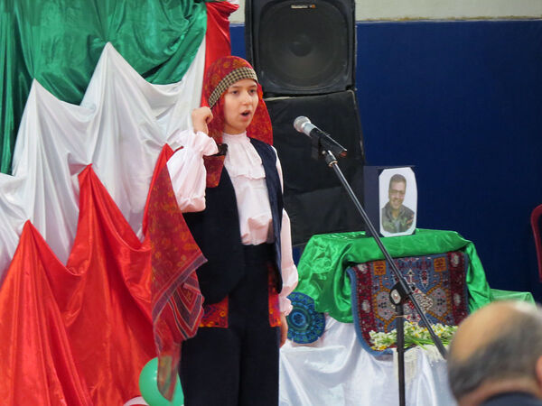  جشن مدرسه ای ایرانمون در دبیرستان شاهد آمنه شهرستان بجنورد 