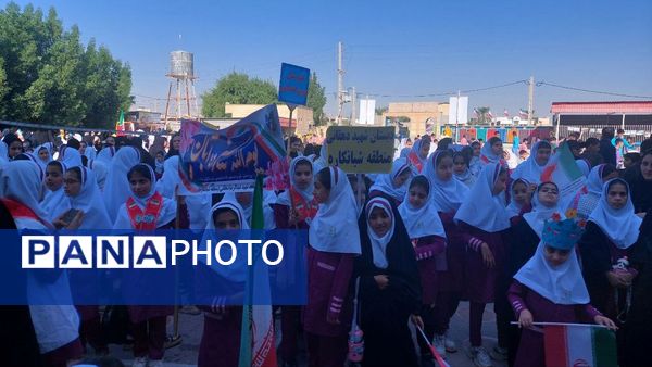 راهپیمایی ۱۳ آبان در منطقه شبانکاره 