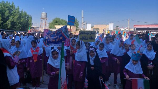 راهپیمایی ۱۳ آبان در منطقه شبانکاره 