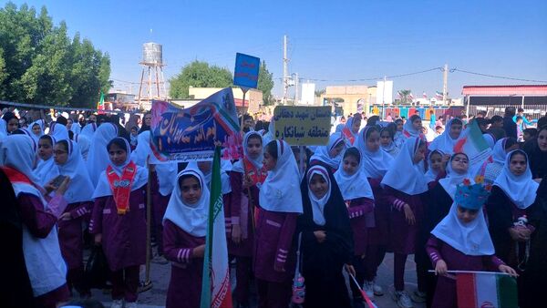 راهپیمایی ۱۳ آبان در منطقه شبانکاره 