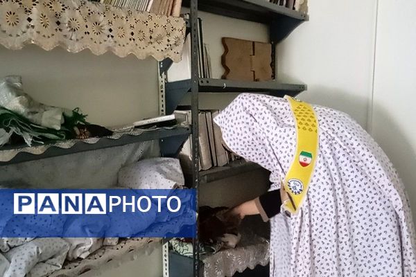 تفریح و مطالعه دانش آموزان معکتف در مسجد شهر بار 