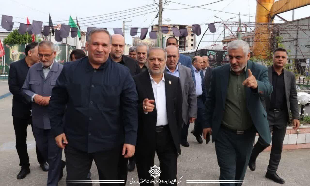 وزیر آموزش و پرورش وارد استان مازندران شد