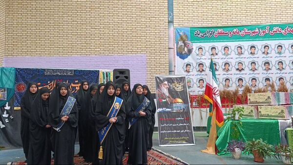 حضور پیکرهای مطهر شهدای گمنام در مدارس