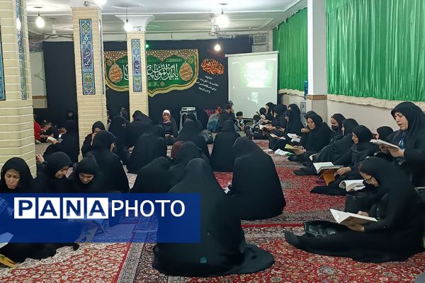 برگزاری مراسم شب قدر در حسینیه بیت الرباب قیامدشت ری 