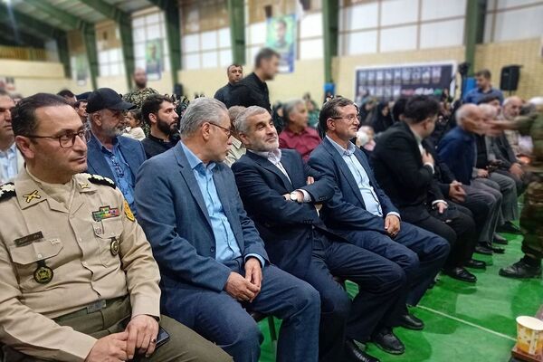 مراسم اولین سالگرد آیت‌الله رئیسی در سالن ورزشی امید اصیل آباد 