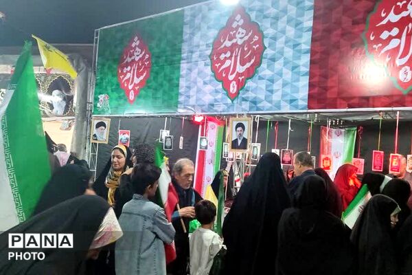 حضور دانش‌آموزان و معلمان دبستان حاتم ناحیه دو شهرری در تجمعات شبانه ضد صهیونیستی
