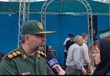 برپایی موکب خدمت‌رسانی به زائران مشهد در پارک باباامان با نام رهبر شهیدم