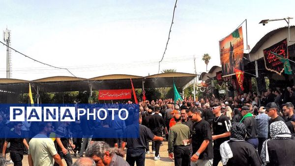 حزن عاشورایی در گلزار شهدای سیدمحمد کازرون