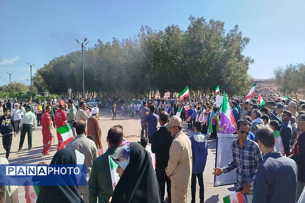 حضور  پرشور مردم بوموسی در راهپیمایی ۲۲بهمن 