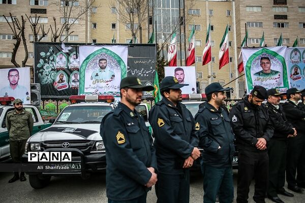 مراسم تشییع پیکر شهدای ناجا