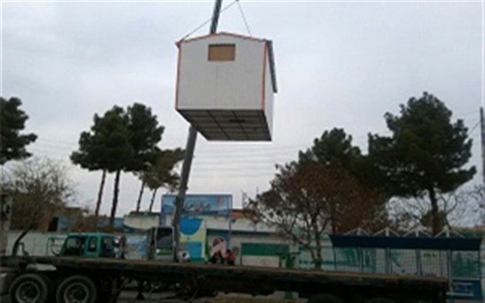 ارسال شش کانکس از سمنان به سر پل ذهاب