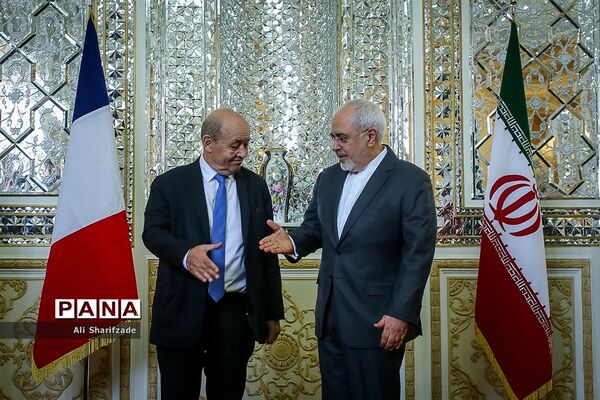 دیدار وزیر امور خارجه فرانسه با ظریف
