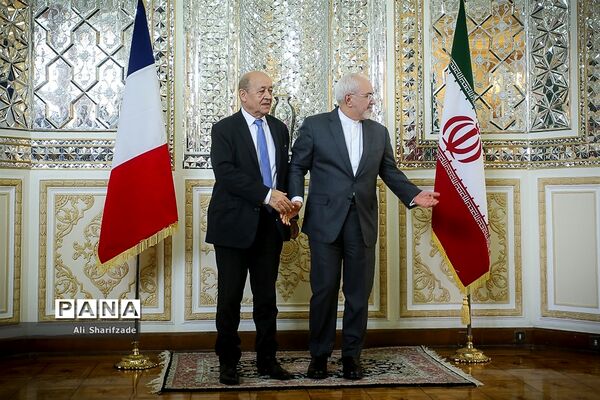 دیدار وزیر امور خارجه فرانسه با ظریف