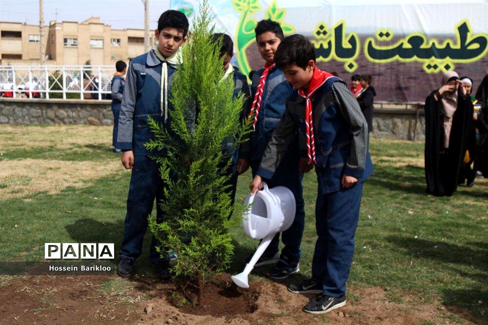 آیین کاشت نهال در قم