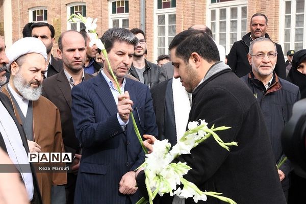 آیین باشکوه تشییع پیکر مطهر ۴ شهید گمنام دوران دفاع مقدس