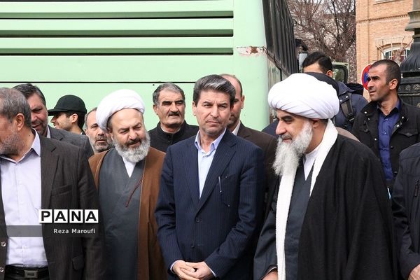 آیین باشکوه تشییع پیکر مطهر ۴ شهید گمنام دوران دفاع مقدس