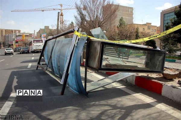 وزش شدید باد و خسارت‌های آن در تبریز