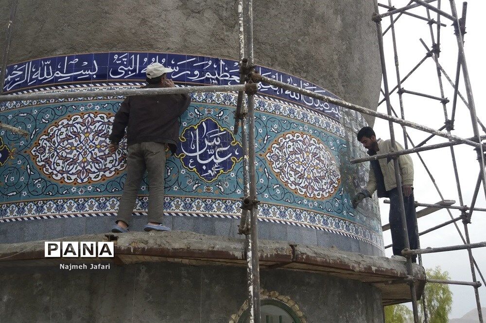 مرمت  امامزاده شاه فرج الله و شاه حبیب الله در حاجی آباد فارس