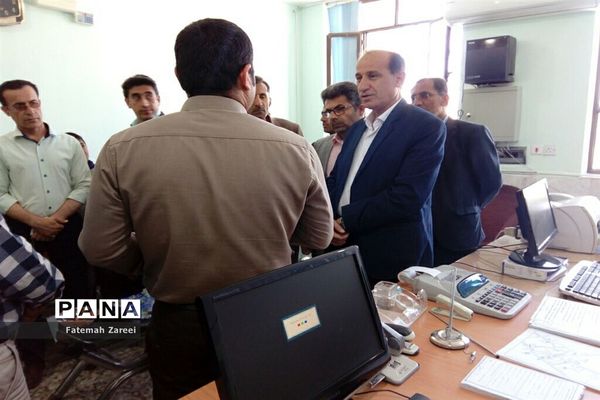 بازدید فرماندار لامرد از مراکز اسکان در مدارس و آموزش و پرورش
