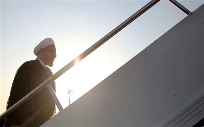 روحانی تهران را به مقصد عشق آباد ترک کرد