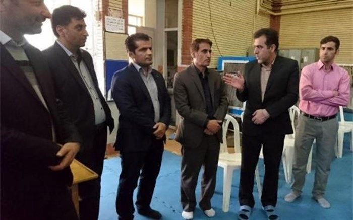 رونمایی از تجهیزات جدید سالن ورزشی نشاط ناحیه دو شهر کرمانشاه