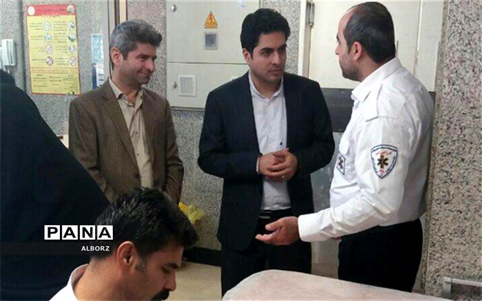 بازدید سر زده معاون درمان دانشگاه علوم پزشکی البرز از بیمارستان کمالی