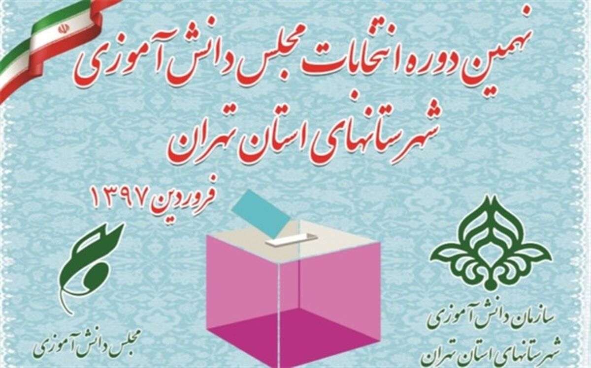 برگزاری نهمین دوره انتخابات مجلس دانش آموزی شهرستانهای استان تهران