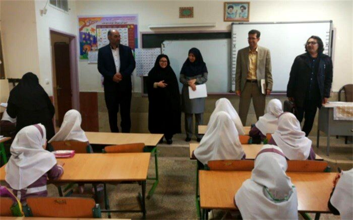 بازدید کارشناسان فرهنگی و هنری وزارت  آموزش و پرورش از برگزاری آزمون کتابخوانی دانایی و توانایی در شهرری