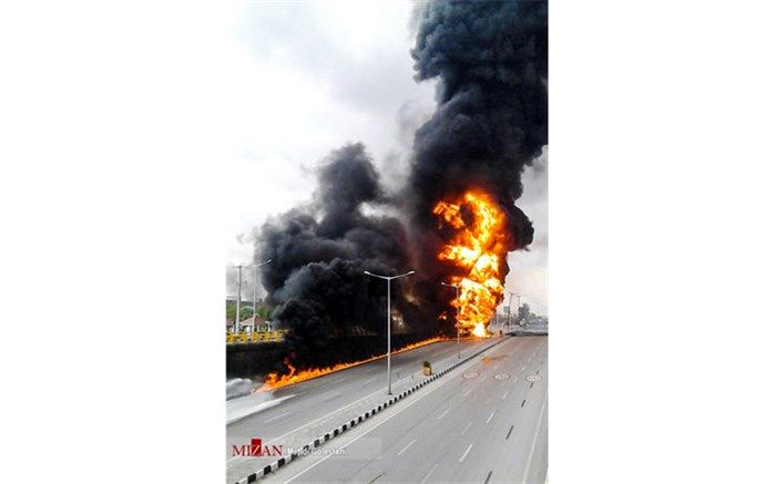 تانکر سوخت در نیشابور طعمه حریق شد