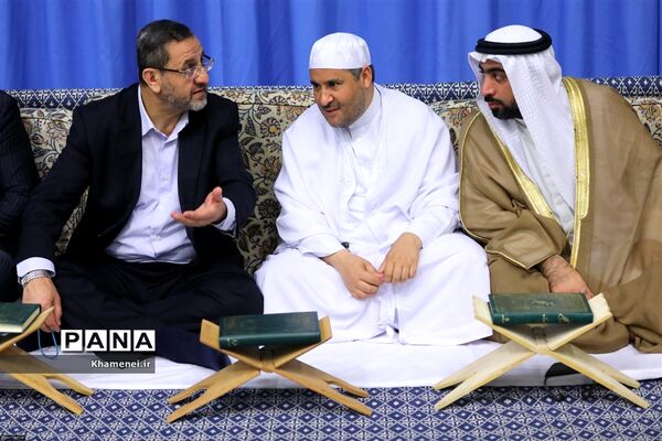 دیدار شرکت‌کنندگان درمسابقات بین‌المللی قرآن با مقام معظم رهبری