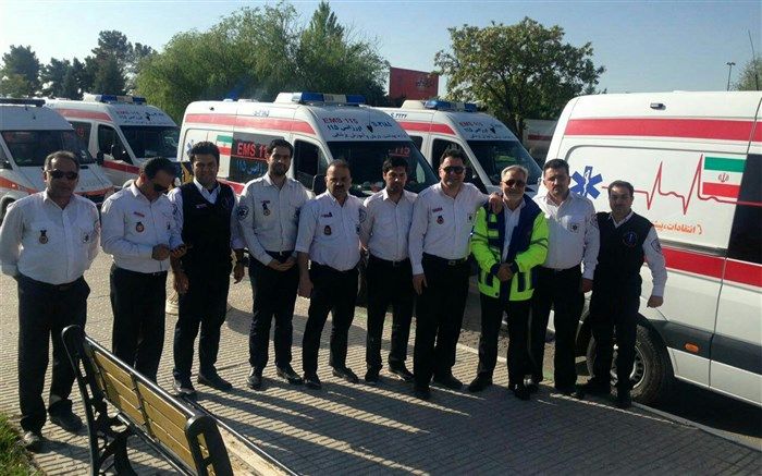 اعزام اورژانس مازندران به منطقه زلزله‌زده کرمانشاه