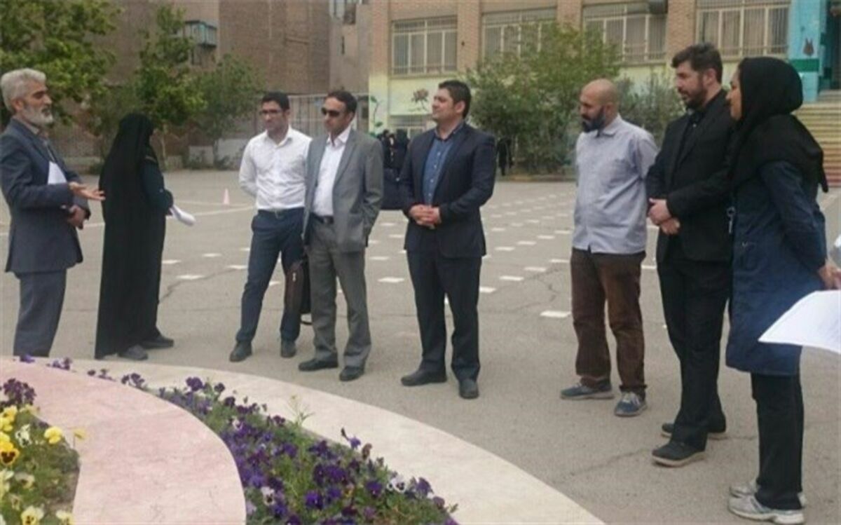 بازدید و نظارت ستادی از ارزشیابی درس تربیت بدنی در ناحیه دو ری انجام شد