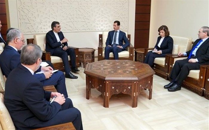 جابری ‌انصاری با رئیس جمهور سوریه دیدار کرد