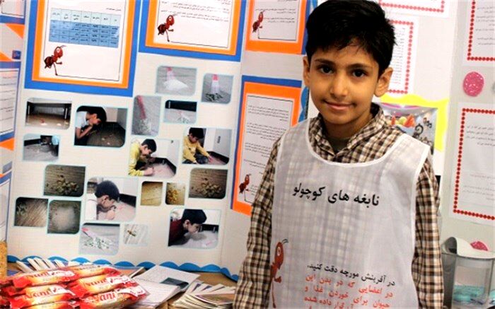 نابغه ی کوچک اسلامشهری: تفکر در زندگی مورچه موضوع تحقیق من در جشنواره جابربن حیان بود