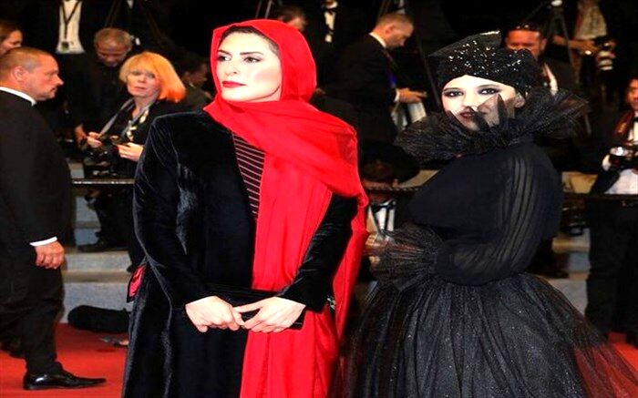 پوشش عجیب بازیگر «سه‌رخ» در جشنواره کن + تصاویر