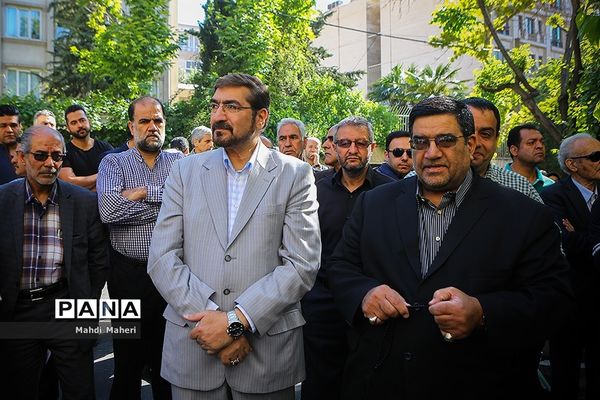 تشییع پیکر مرحوم قاسم افشار