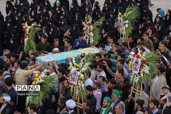 مراسم تشییع پیکرمطهر شهید سالم صفرزاده  مدافع حرم لشکر فاطمیون درقم