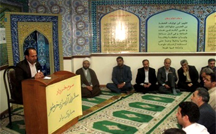 تجلیل ازفرهنگیان فاتح خرمشهر<span style="font-size:14pt"><span style="color:#365f91"><span style="font-size:16.0pt"><span style="color:black">زنجان (پانا)-مراسم گرامیداشت سالروز آزاد سازی خرمشهر در محل سالن نمازخانه اداره کل آموزش وپرورش استان زنجان دیروز