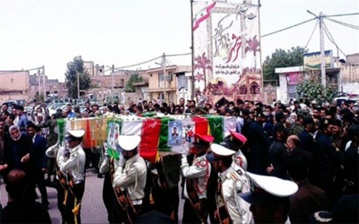 تشییع پیکر شهید ناجا در زاهدان
