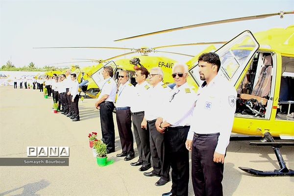رونمایی از ۶فروند بالگرد اورژانس هوایی کشور در البرز