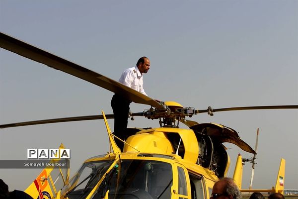 رونمایی از ۶فروند بالگرد اورژانس هوایی کشور در البرز