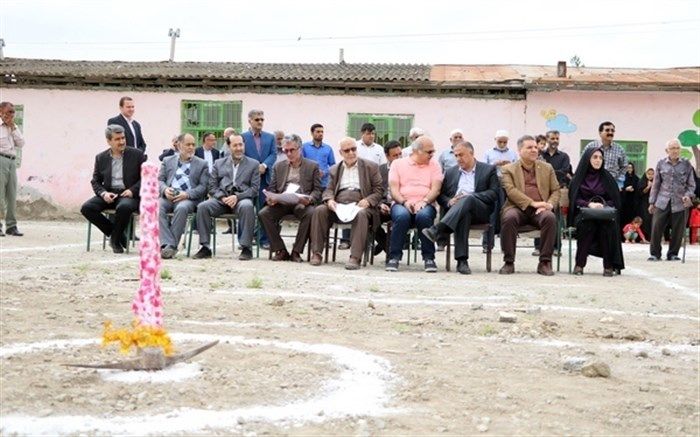 کلنگ زنی یک باب مدرسه 6کلاسه درروستای جهان آبادسفلی گرگان