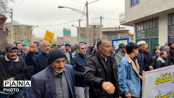 حضور گسترده مردم ولایتمدار سامن در راهپیمایی روز جهانی قدس
