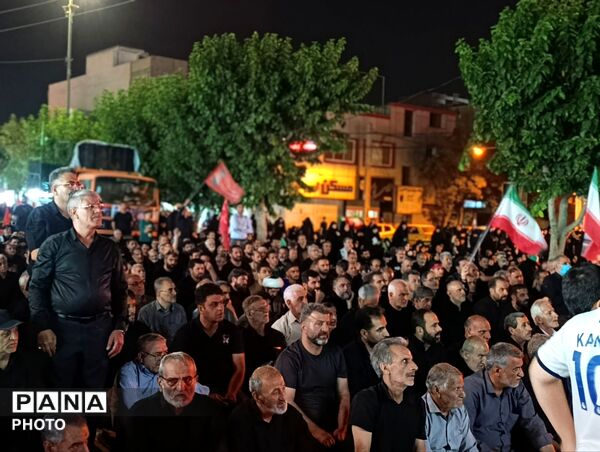 خروش مردم شهرستان فردیس در شب قبل از وداع با رهبر شهید