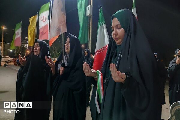 مردم شهر بار یک صدا فریاد زدند لبیک سید مجتبی