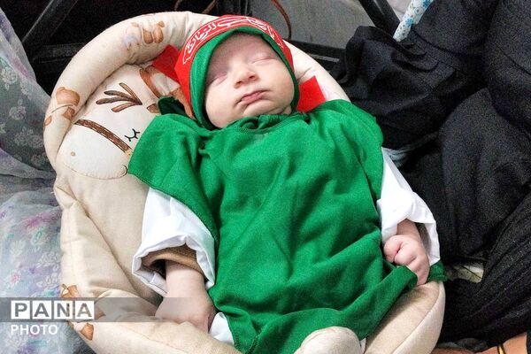 گهواره‌های سبز در سوگ کربلا؛ همایش شیرخوارگان حسینی در بجنورد
/1