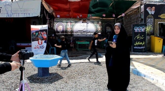 روایت دانش‌آموزان خبرنگار پانا فاروج از «رهبر شهید» در موکب خدمت‌رسانی