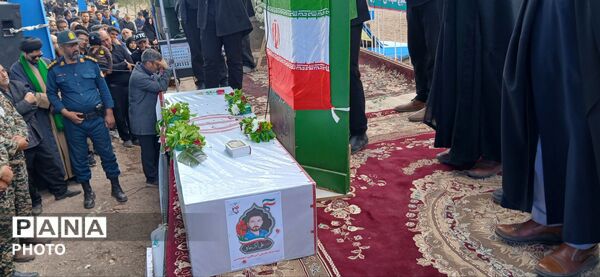 مراسم تشیع پیکر مطهر شهید علی اکبر خوافی در میان‌جلگه روستای سالاری 