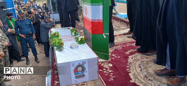 مراسم تشیع پیکر مطهر شهید علی اکبر خوافی در میان‌جلگه روستای سالاری 